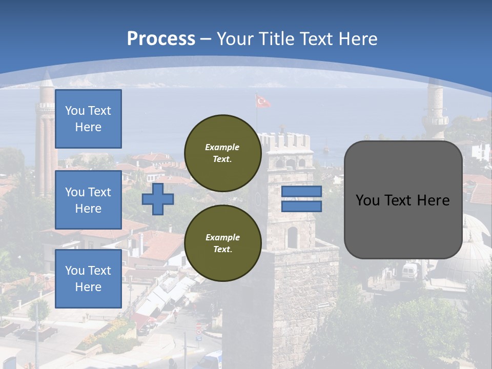 Ancient Minaret Mountain PowerPoint Template