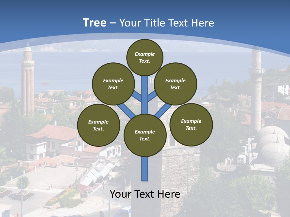 Ancient Minaret Mountain PowerPoint Template