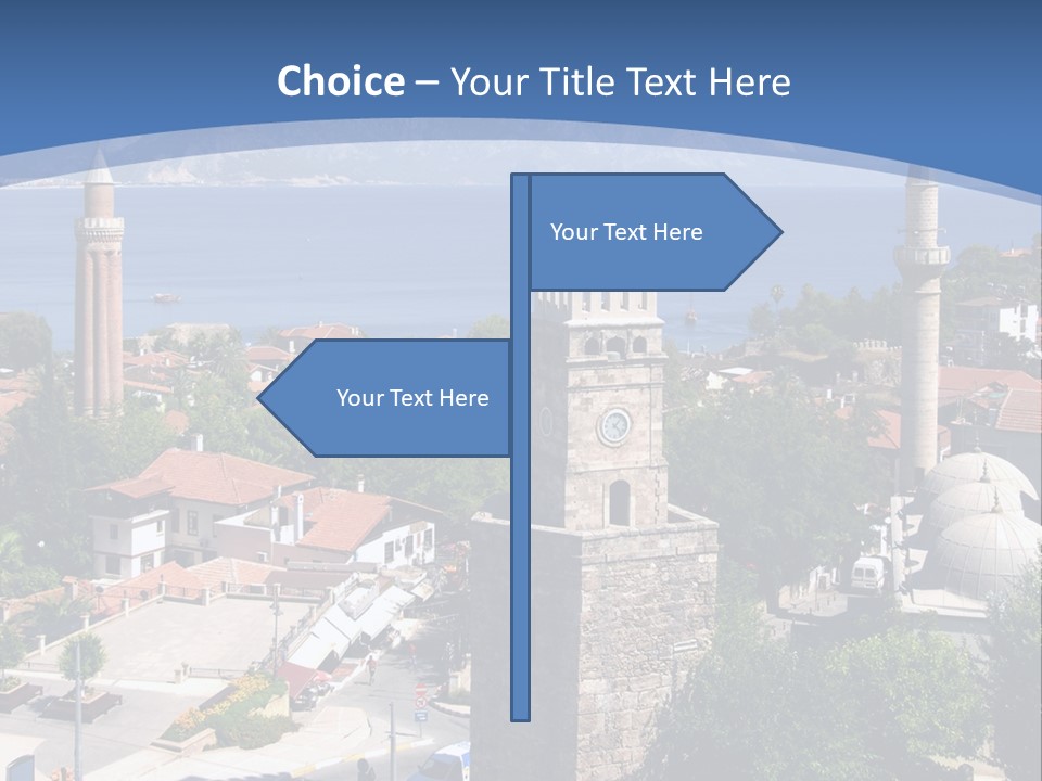Ancient Minaret Mountain PowerPoint Template