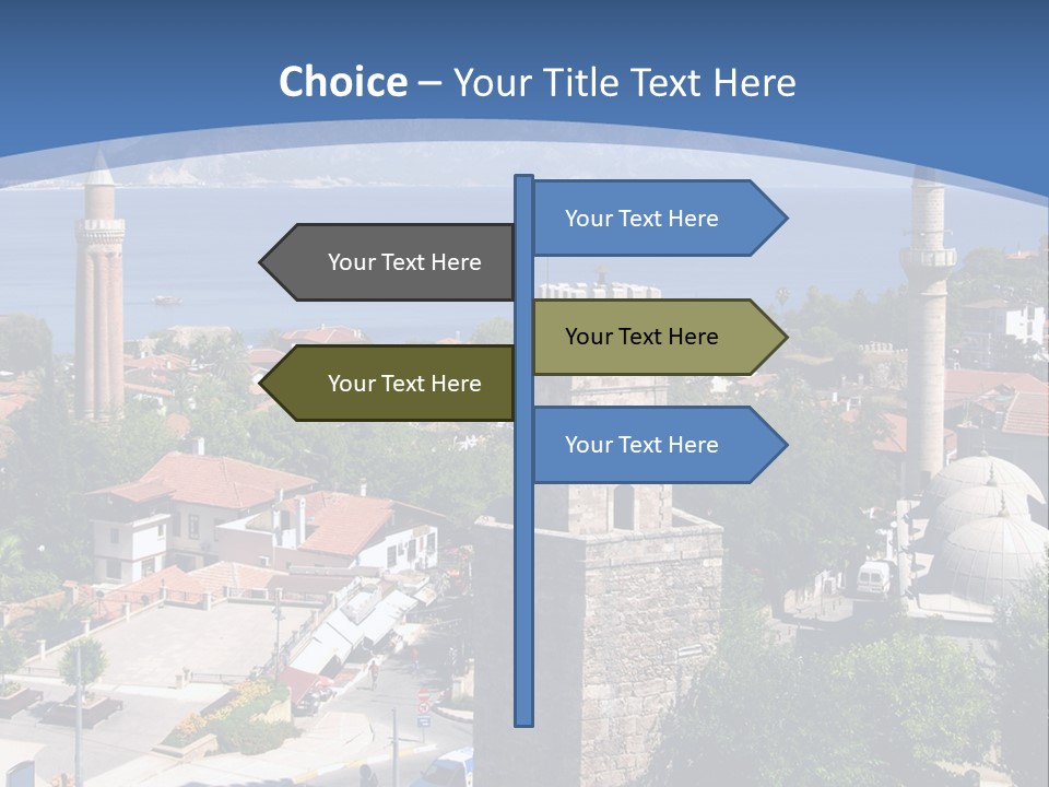 Ancient Minaret Mountain PowerPoint Template