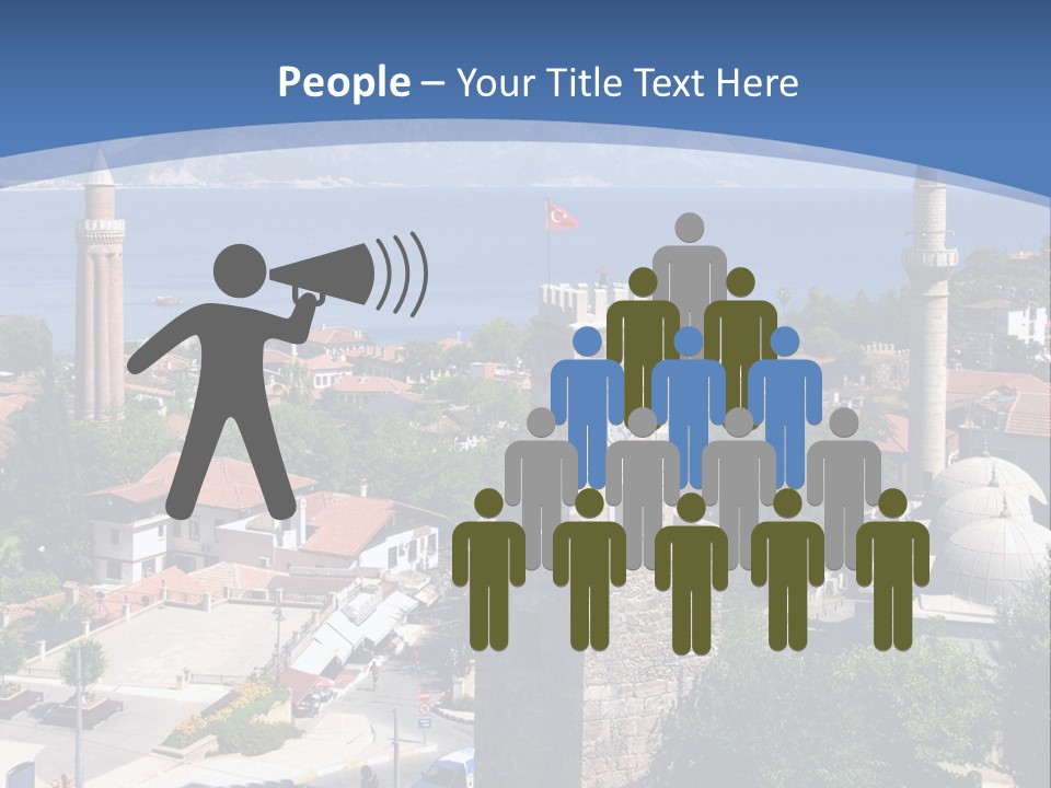 Ancient Minaret Mountain PowerPoint Template