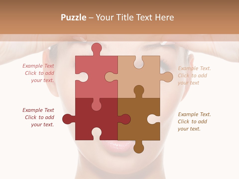 Adult Care Caucasian PowerPoint Template