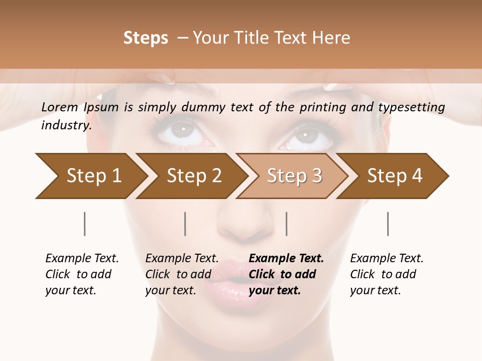 Adult Care Caucasian PowerPoint Template