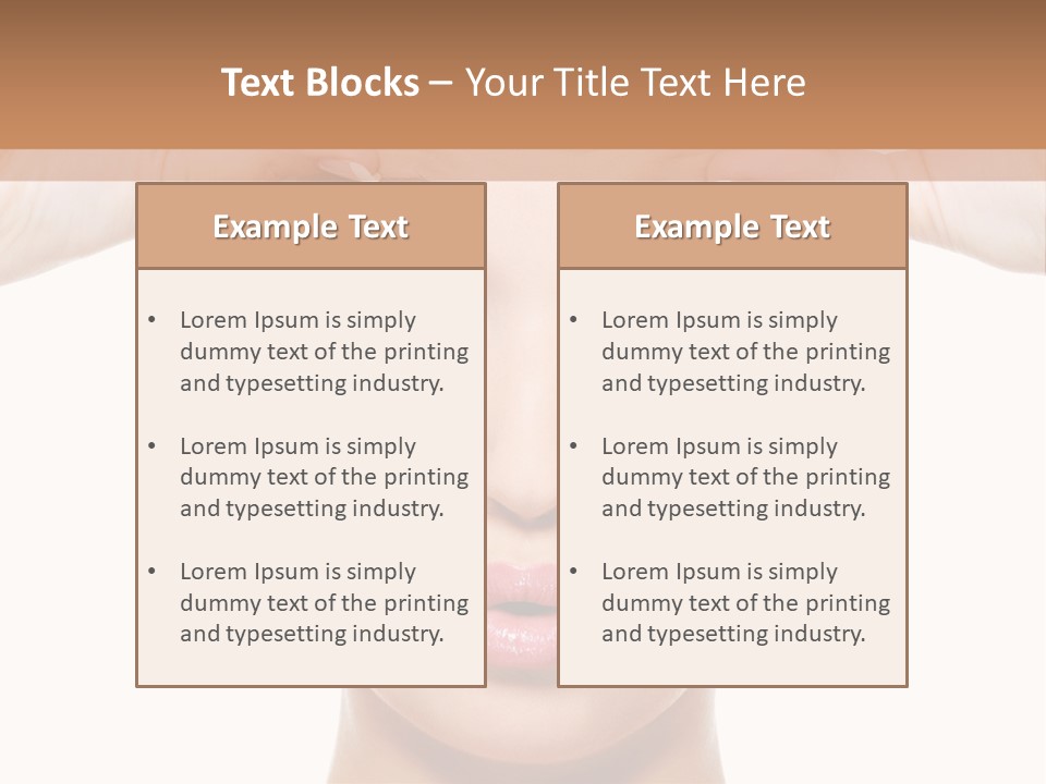 Adult Care Caucasian PowerPoint Template