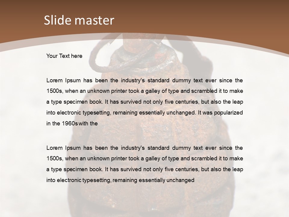 Armed Dirty Soviet PowerPoint Template