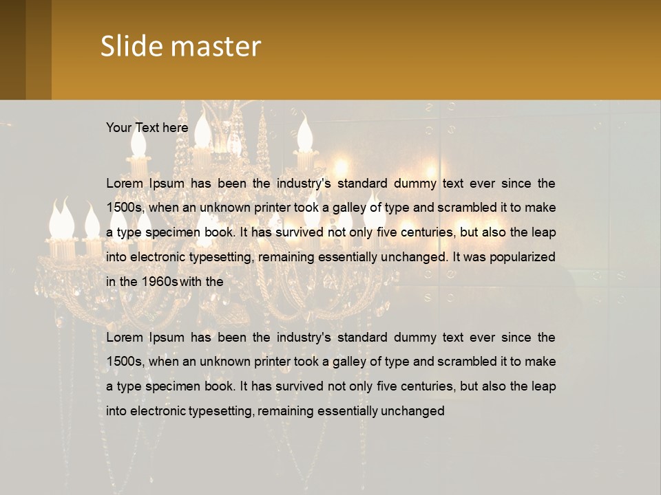 Luminaries Mirror Lamp PowerPoint Template