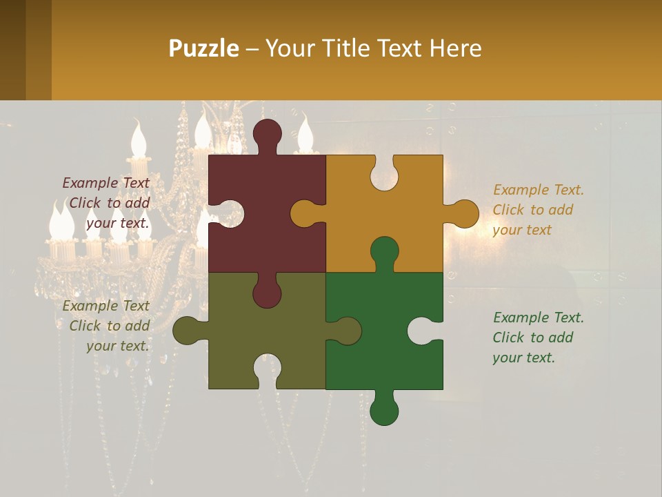 Luminaries Mirror Lamp PowerPoint Template