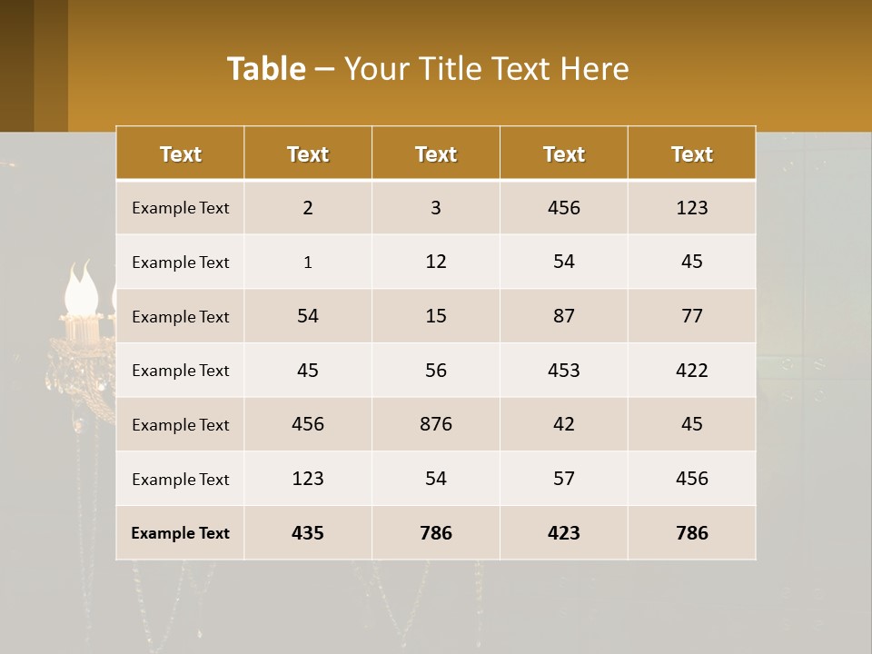 Luminaries Mirror Lamp PowerPoint Template