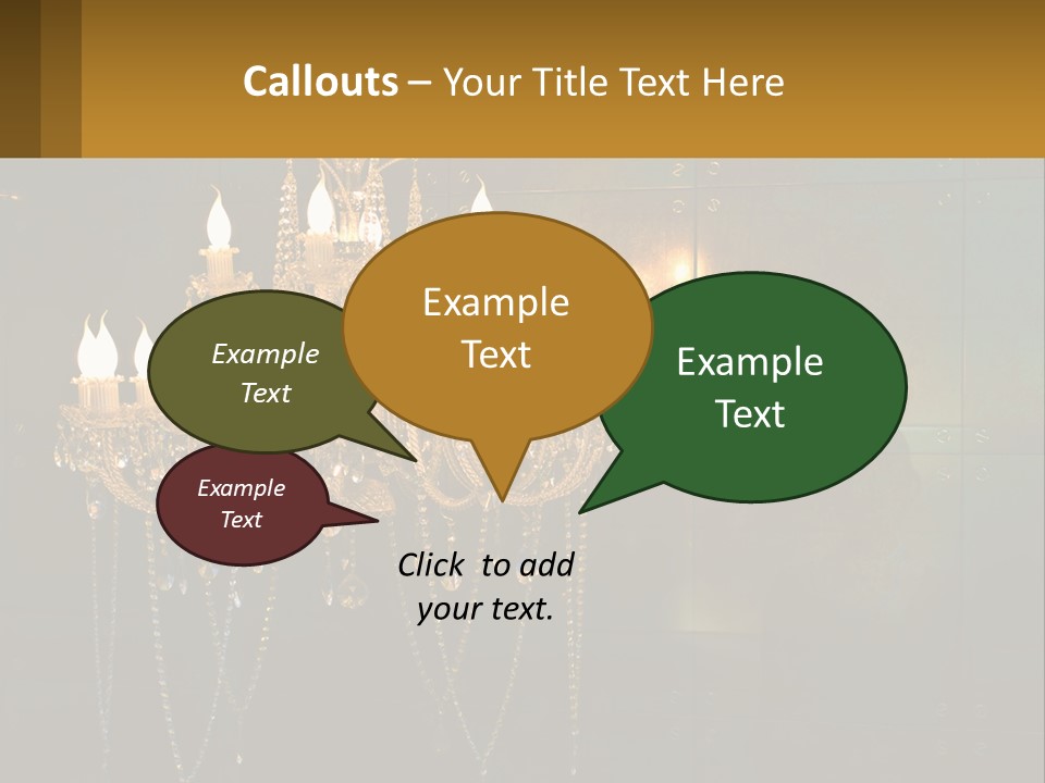 Luminaries Mirror Lamp PowerPoint Template