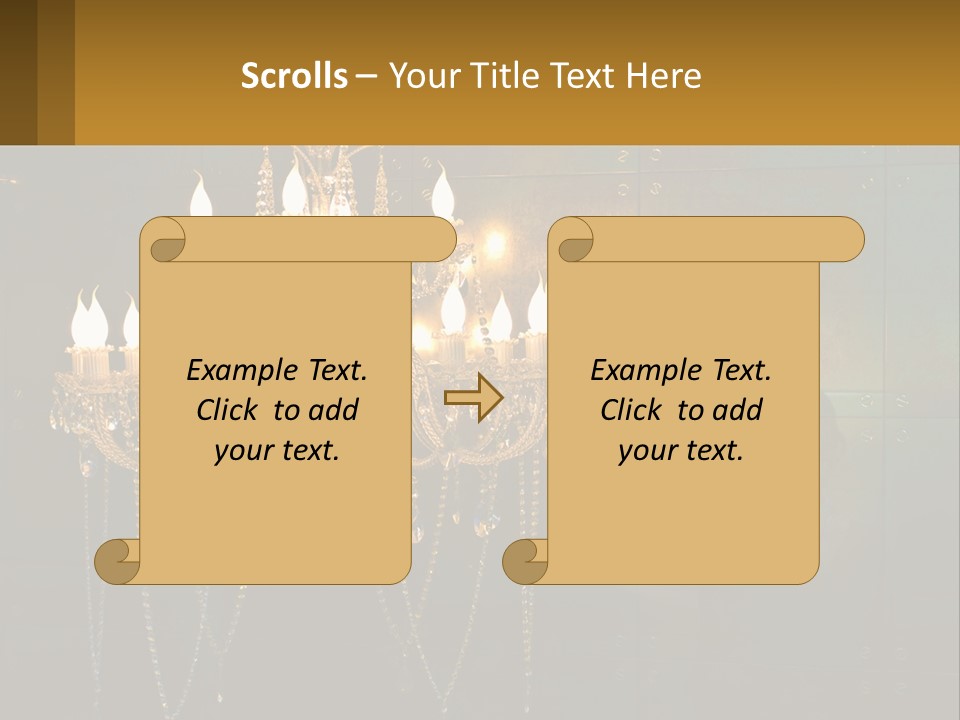 Luminaries Mirror Lamp PowerPoint Template