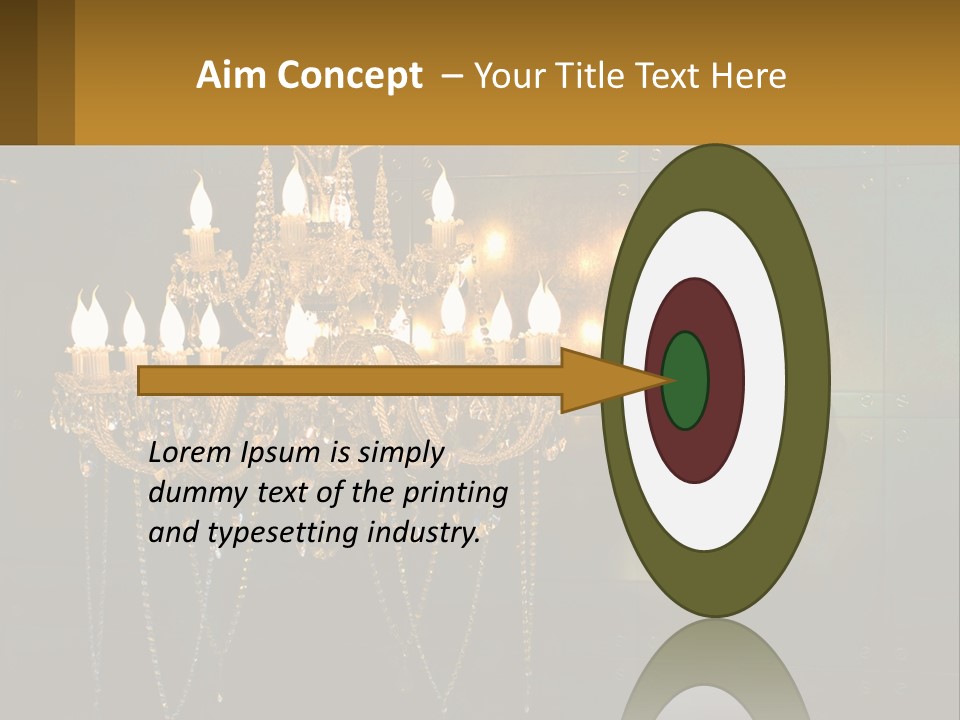 Luminaries Mirror Lamp PowerPoint Template