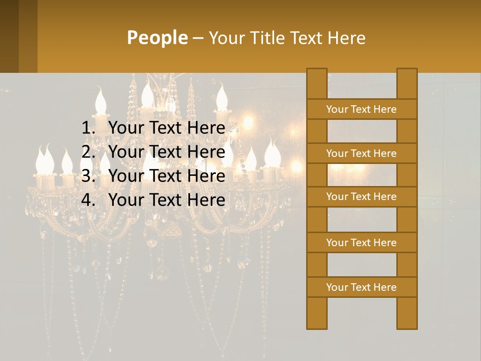 Luminaries Mirror Lamp PowerPoint Template