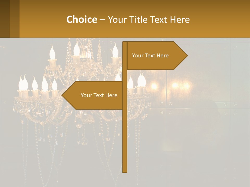 Luminaries Mirror Lamp PowerPoint Template