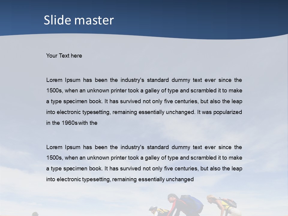 Lifestile Friends Biker PowerPoint Template