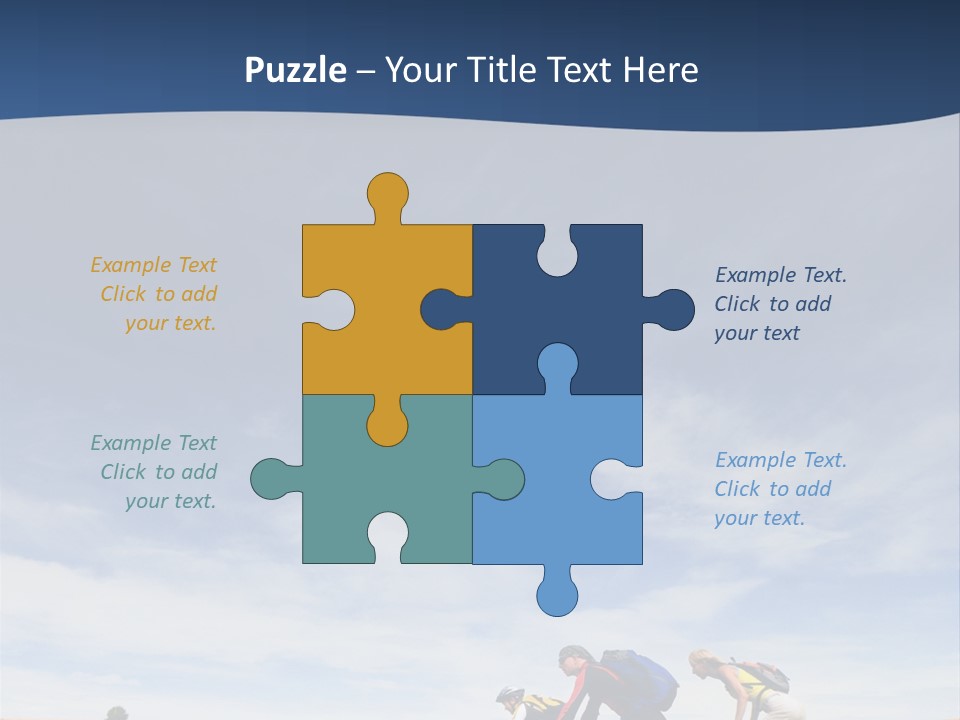 Lifestile Friends Biker PowerPoint Template