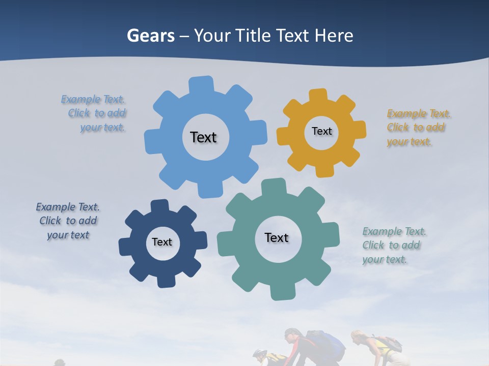 Lifestile Friends Biker PowerPoint Template