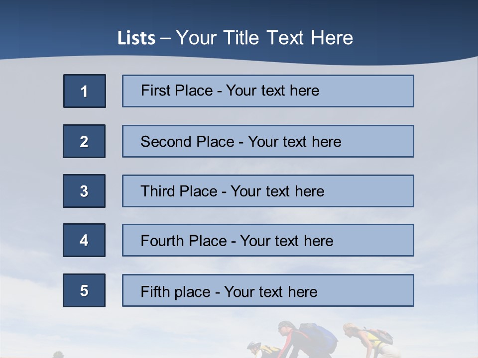Lifestile Friends Biker PowerPoint Template
