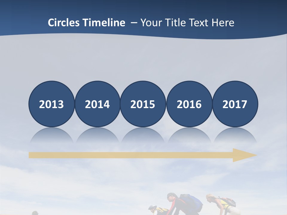 Lifestile Friends Biker PowerPoint Template