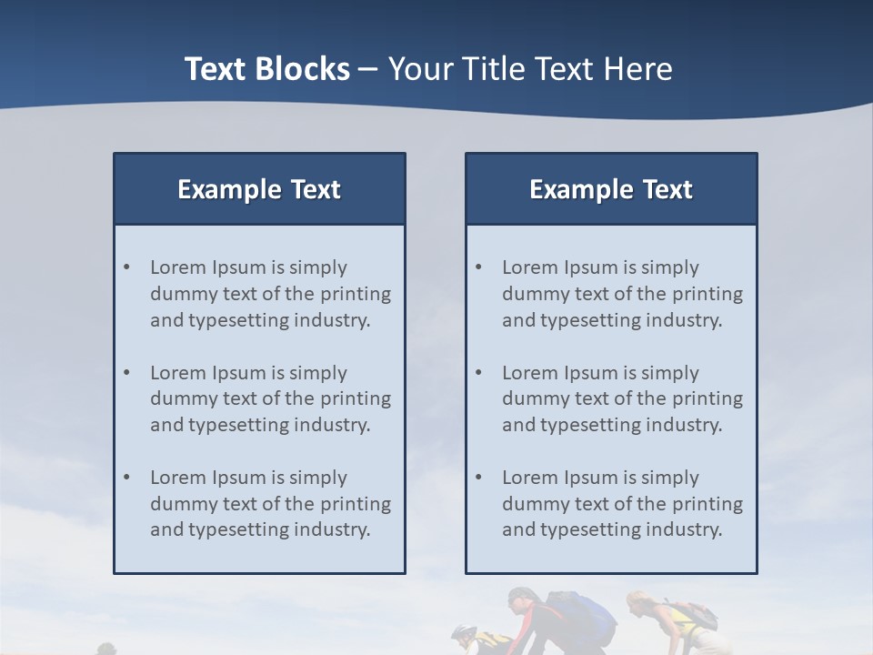 Lifestile Friends Biker PowerPoint Template