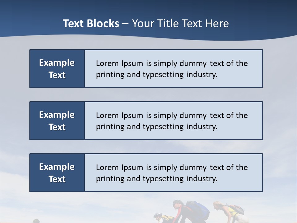 Lifestile Friends Biker PowerPoint Template