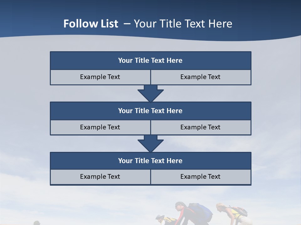 Lifestile Friends Biker PowerPoint Template