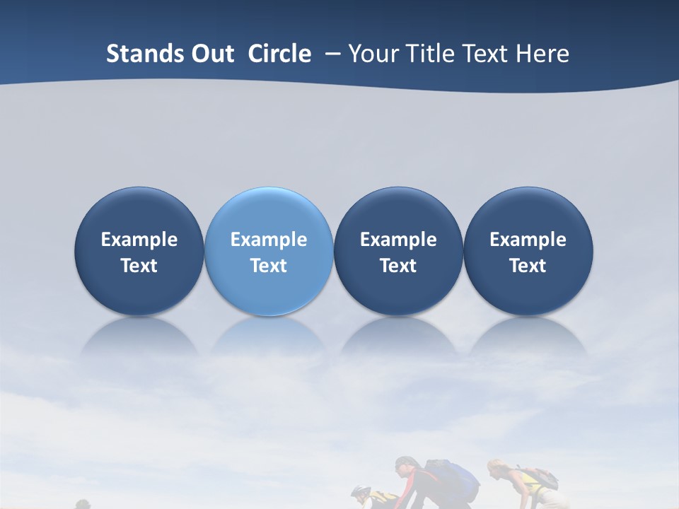 Lifestile Friends Biker PowerPoint Template