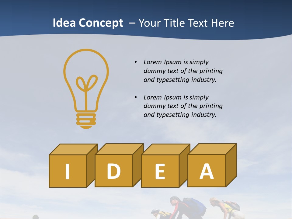 Lifestile Friends Biker PowerPoint Template