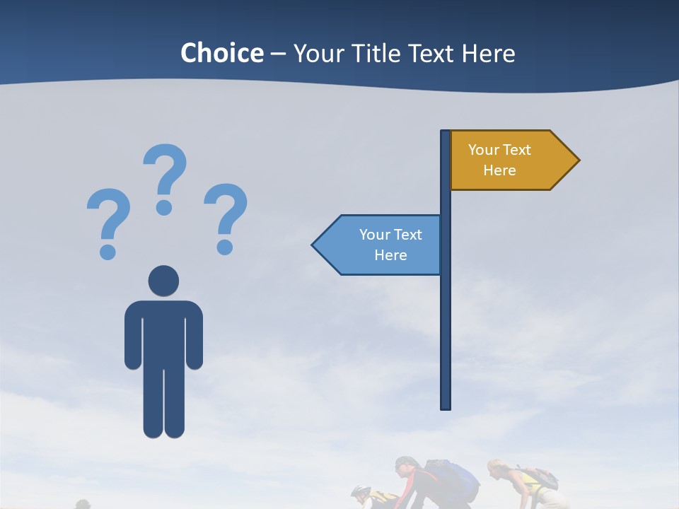 Lifestile Friends Biker PowerPoint Template
