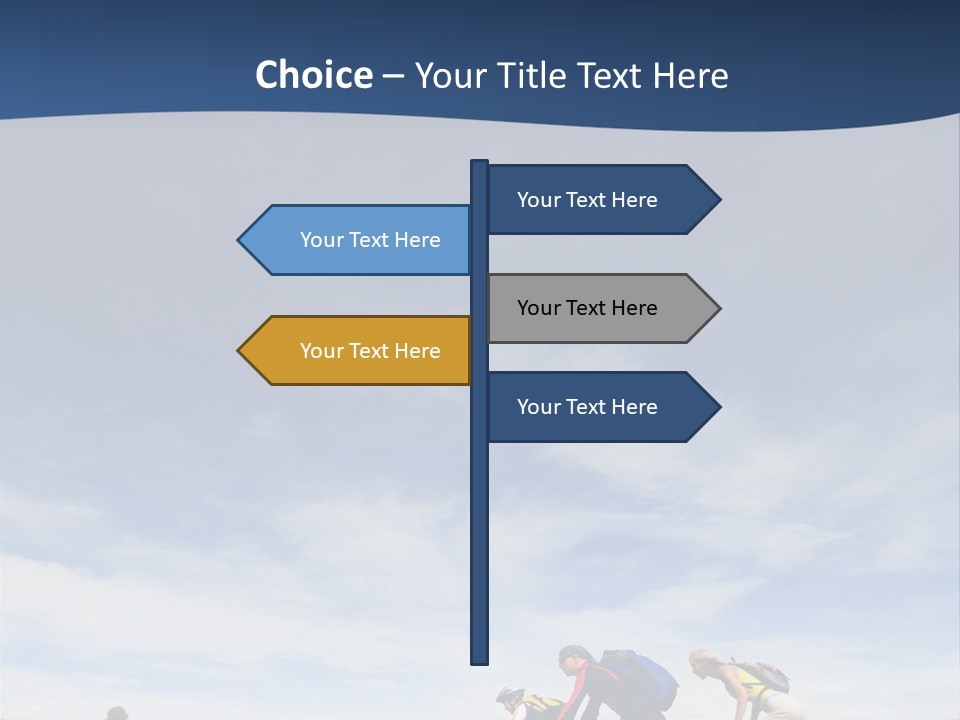 Lifestile Friends Biker PowerPoint Template
