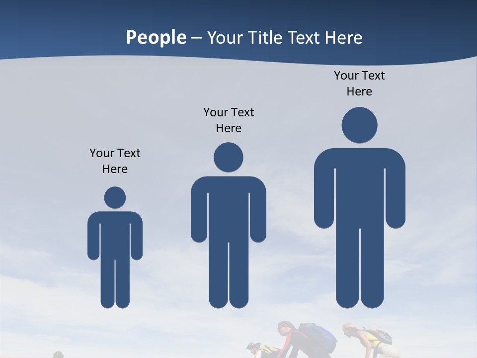 Lifestile Friends Biker PowerPoint Template