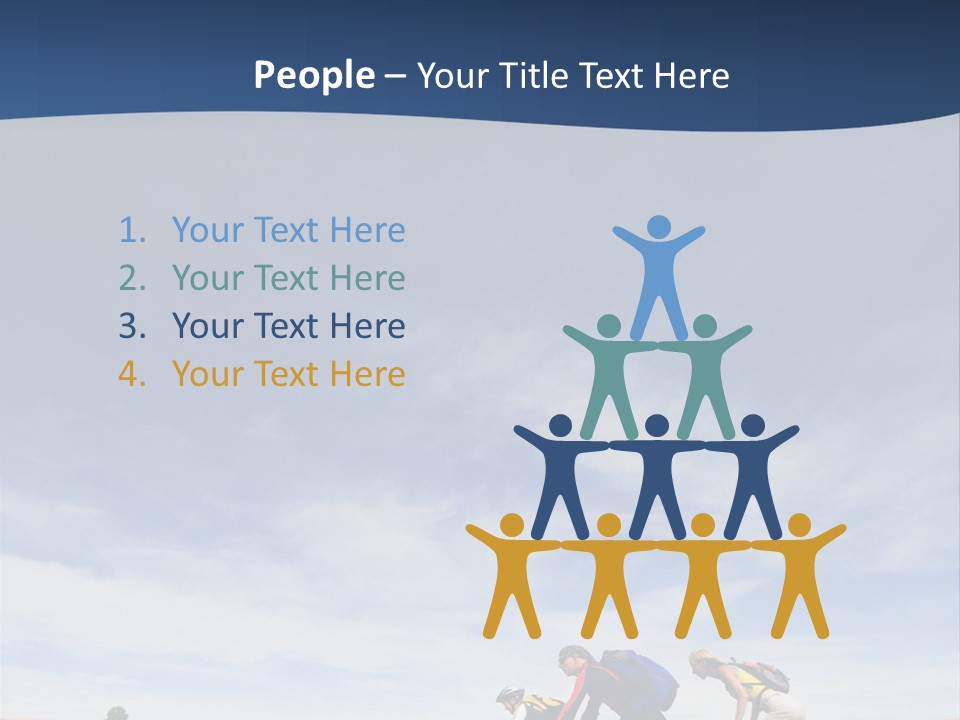 Lifestile Friends Biker PowerPoint Template