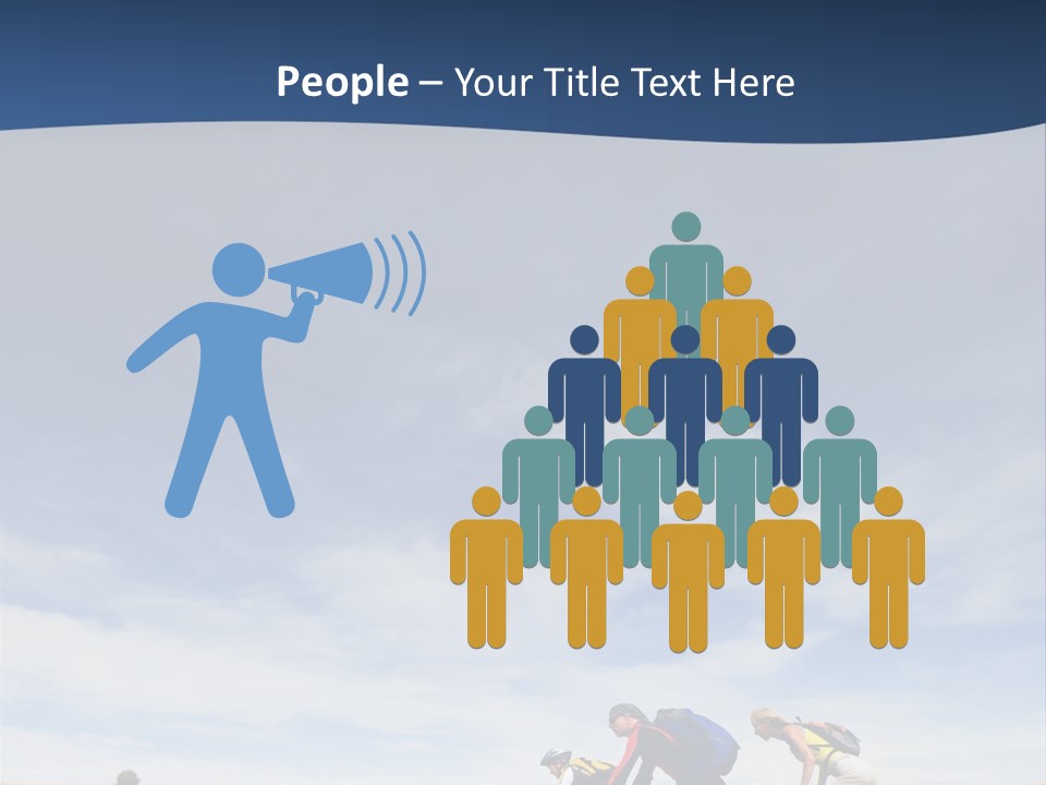 Lifestile Friends Biker PowerPoint Template