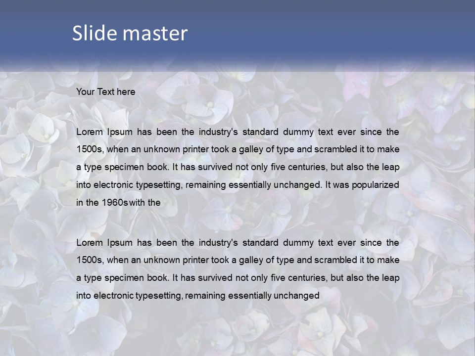 Garden Plants Wedding PowerPoint Template