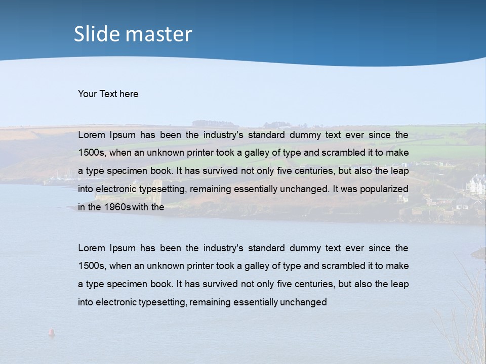 Ocean Kinsale Charles PowerPoint Template