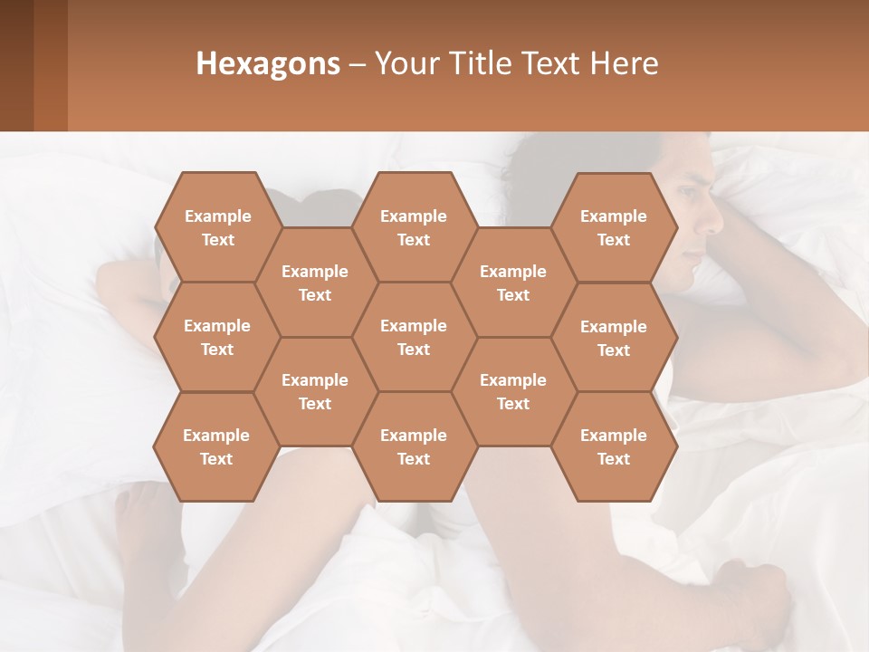 A Man And A Woman Sleeping In Bed Together PowerPoint Template