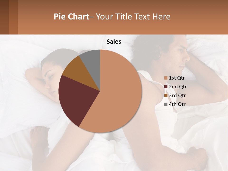 A Man And A Woman Sleeping In Bed Together PowerPoint Template