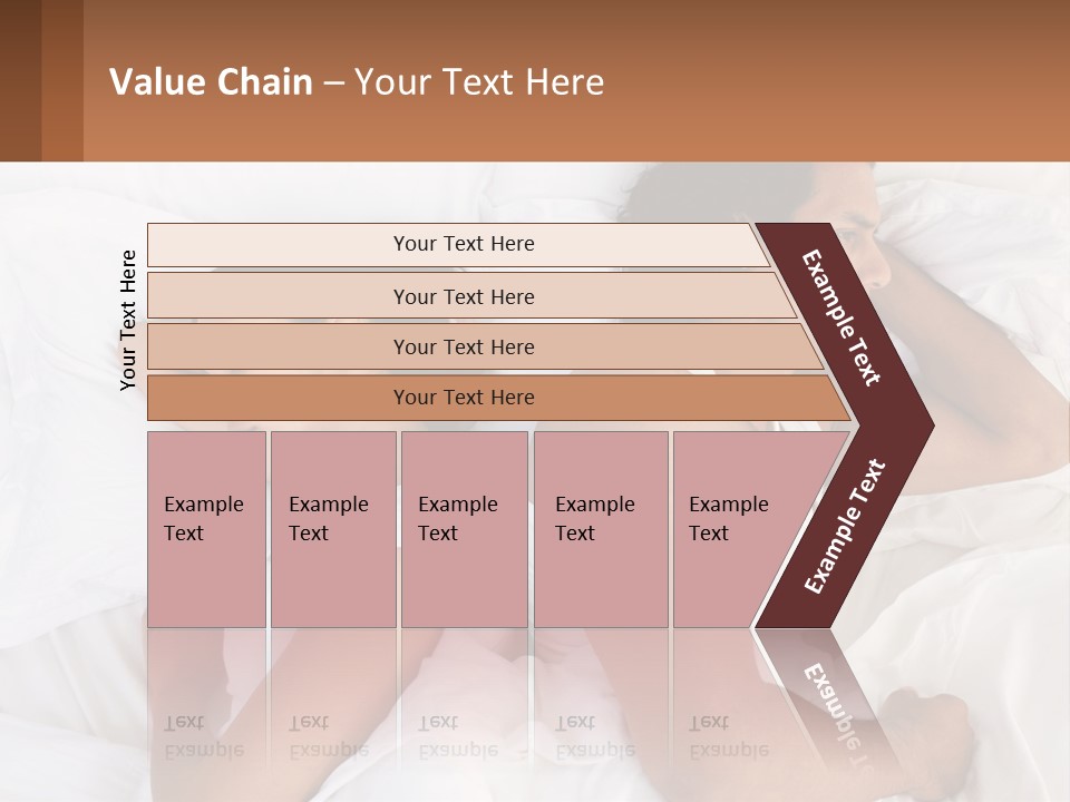 A Man And A Woman Sleeping In Bed Together PowerPoint Template