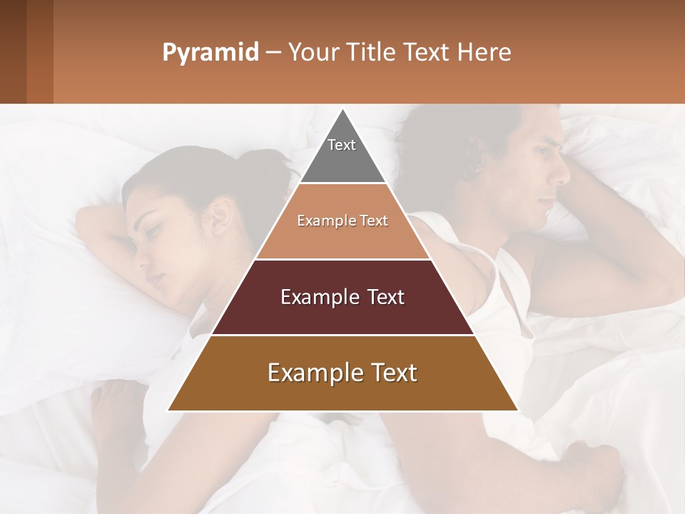 A Man And A Woman Sleeping In Bed Together PowerPoint Template