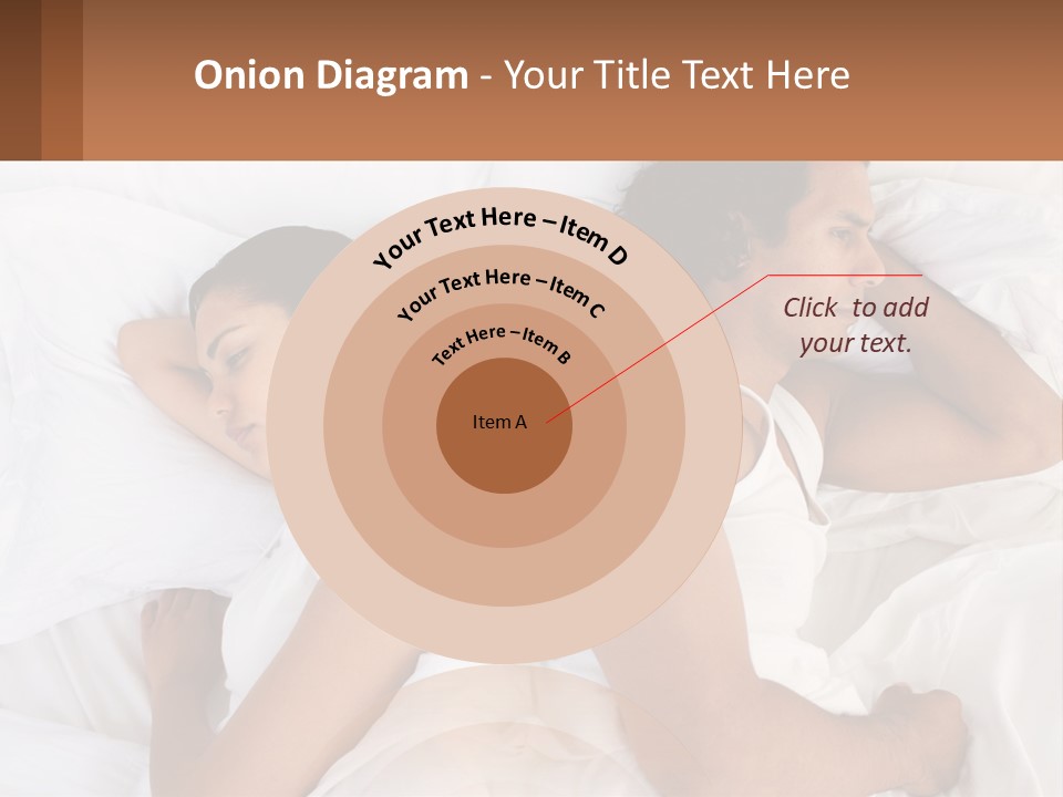 A Man And A Woman Sleeping In Bed Together PowerPoint Template