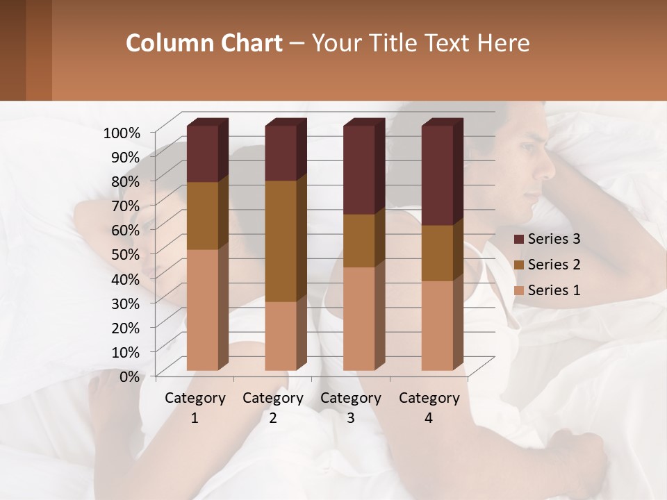 A Man And A Woman Sleeping In Bed Together PowerPoint Template