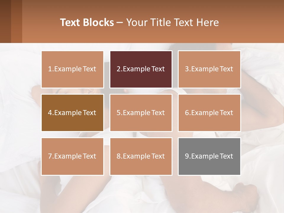 A Man And A Woman Sleeping In Bed Together PowerPoint Template