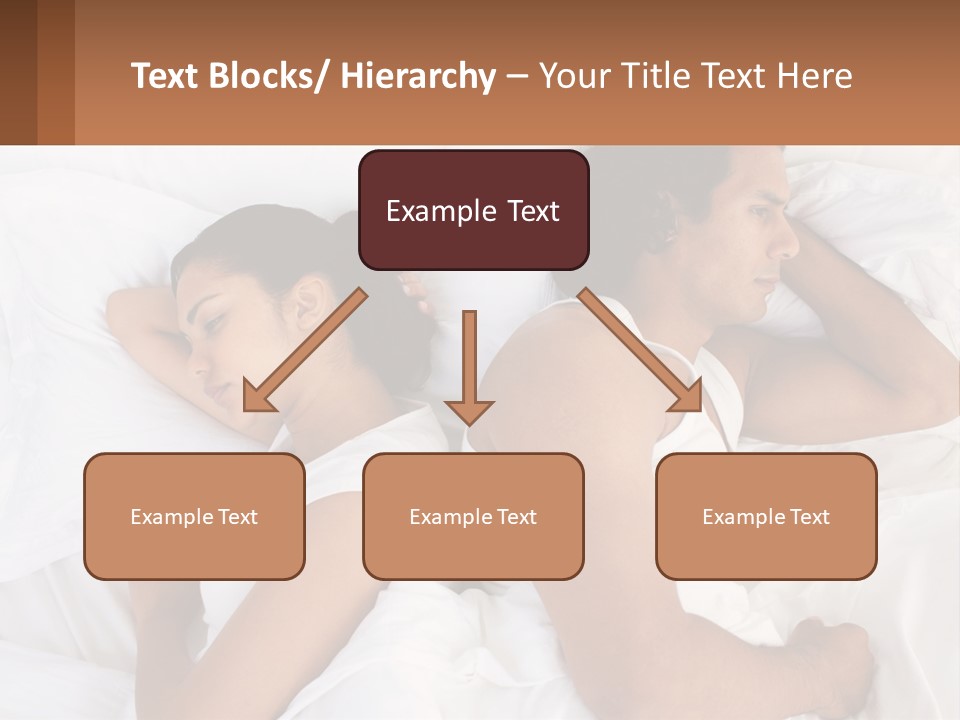 A Man And A Woman Sleeping In Bed Together PowerPoint Template