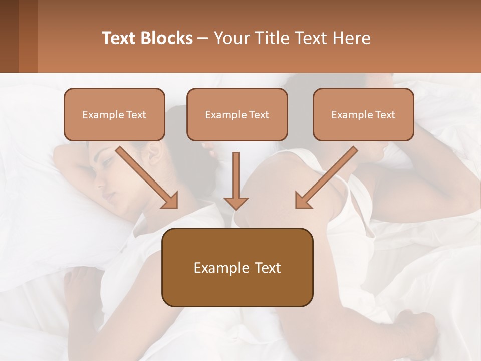 A Man And A Woman Sleeping In Bed Together PowerPoint Template