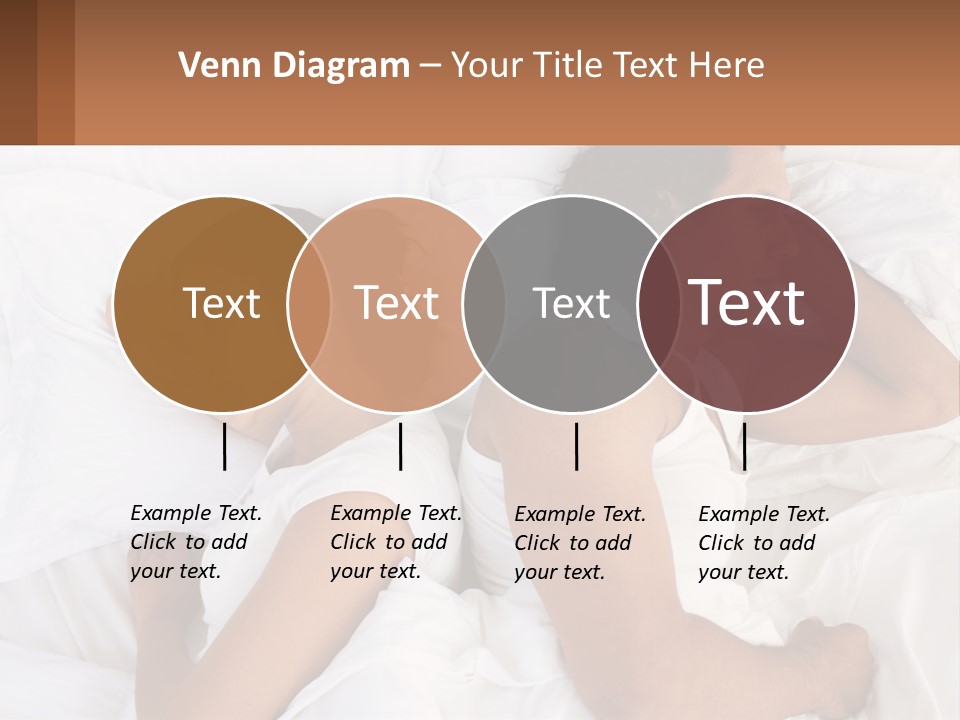 A Man And A Woman Sleeping In Bed Together PowerPoint Template