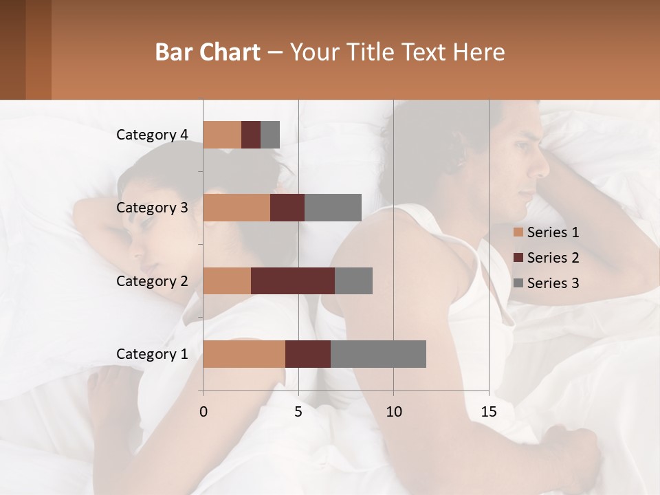 A Man And A Woman Sleeping In Bed Together PowerPoint Template