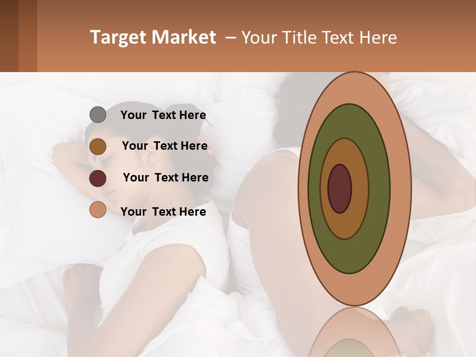 A Man And A Woman Sleeping In Bed Together PowerPoint Template