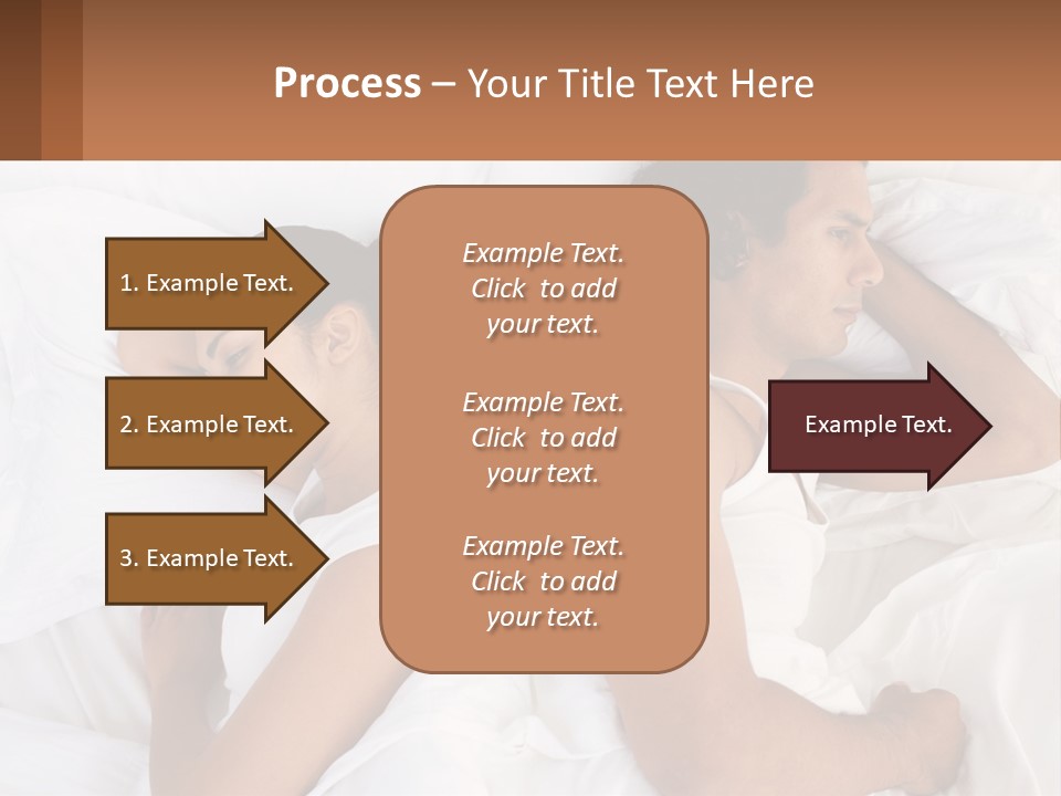 A Man And A Woman Sleeping In Bed Together PowerPoint Template