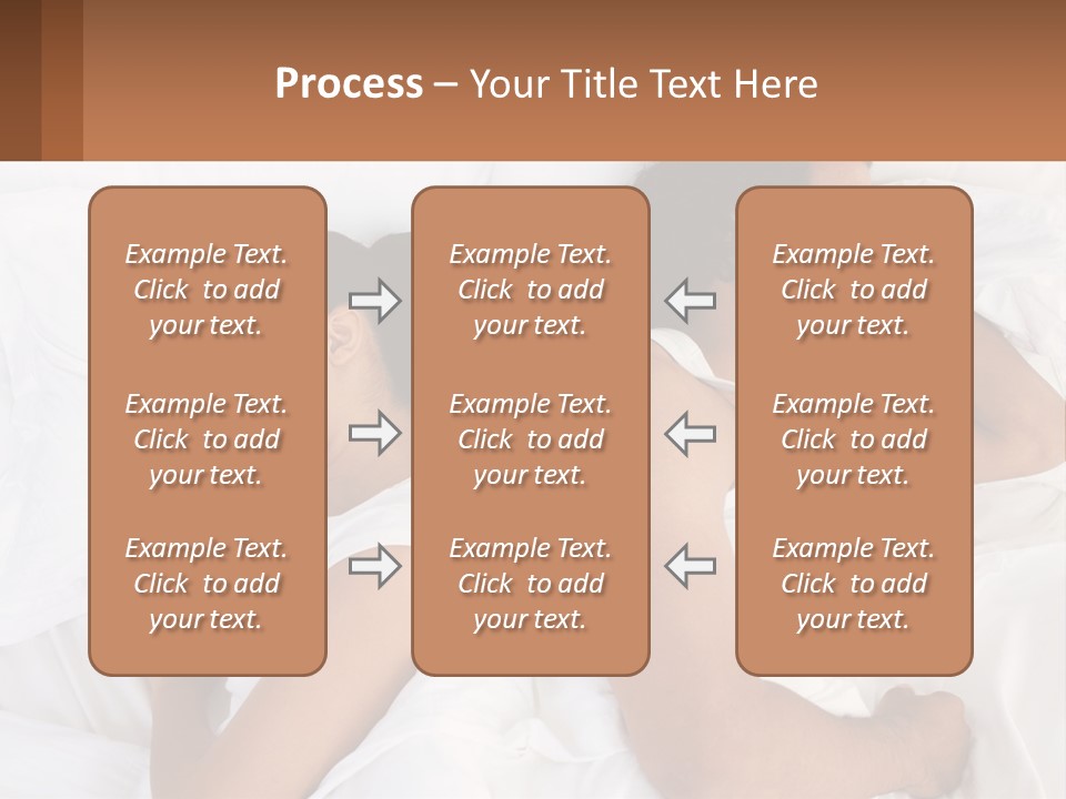 A Man And A Woman Sleeping In Bed Together PowerPoint Template