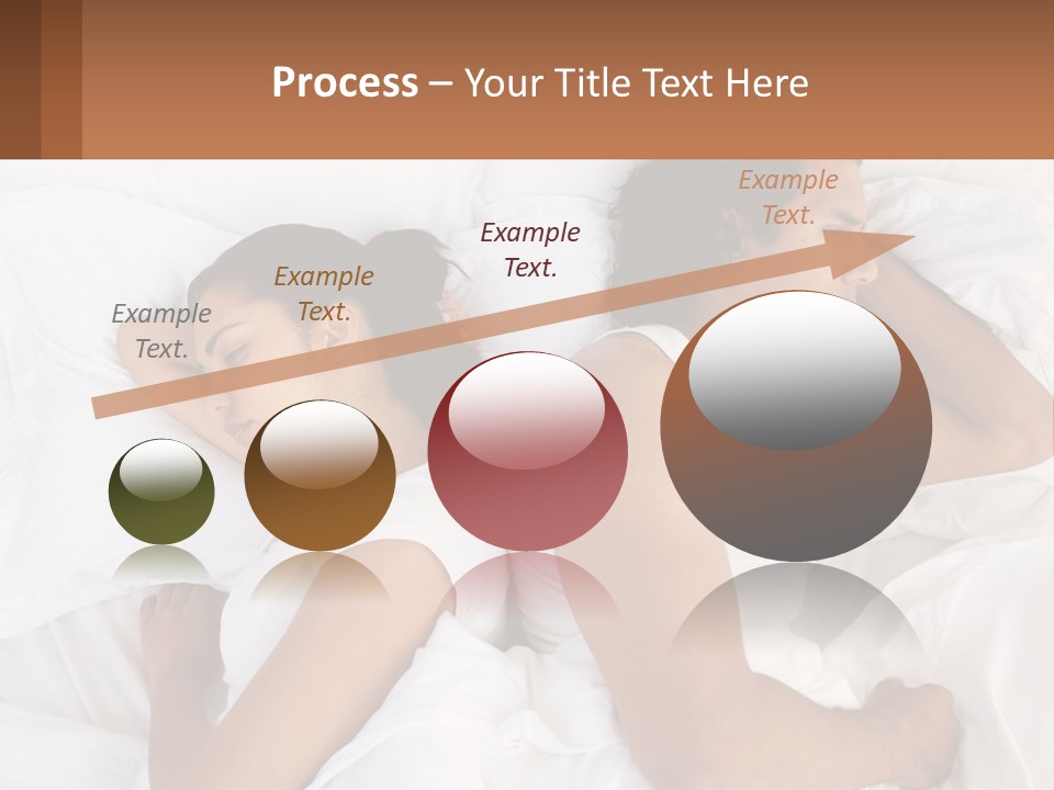 A Man And A Woman Sleeping In Bed Together PowerPoint Template