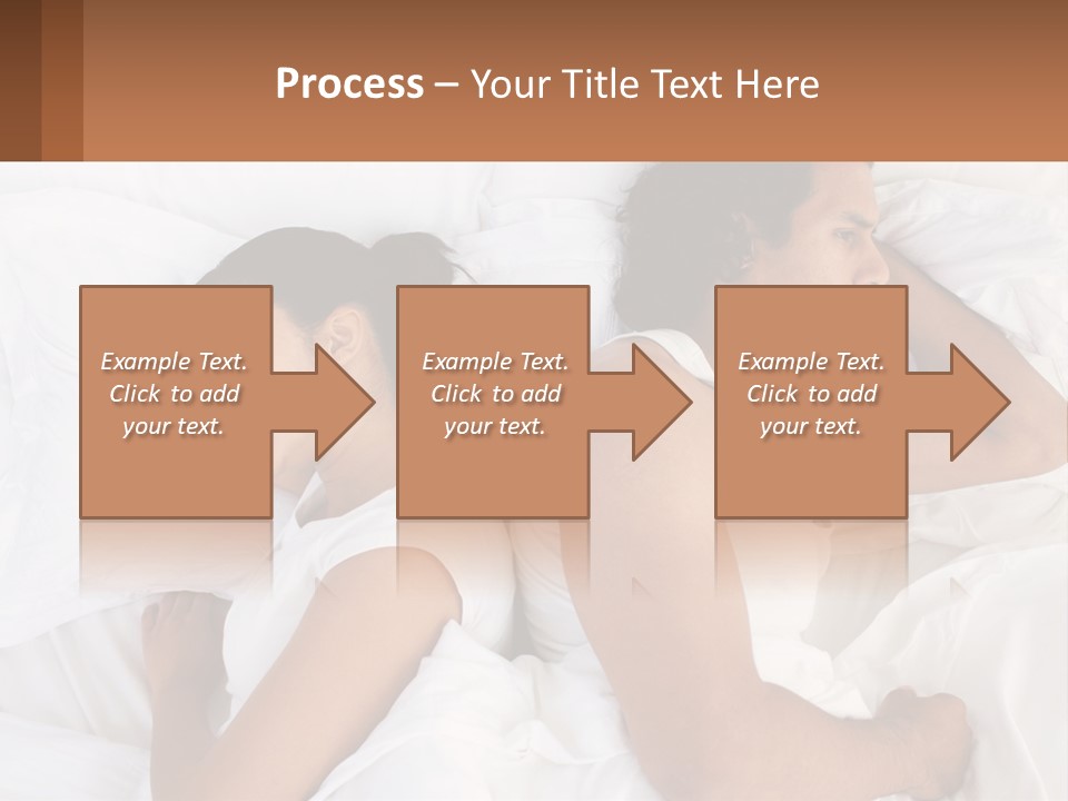 A Man And A Woman Sleeping In Bed Together PowerPoint Template